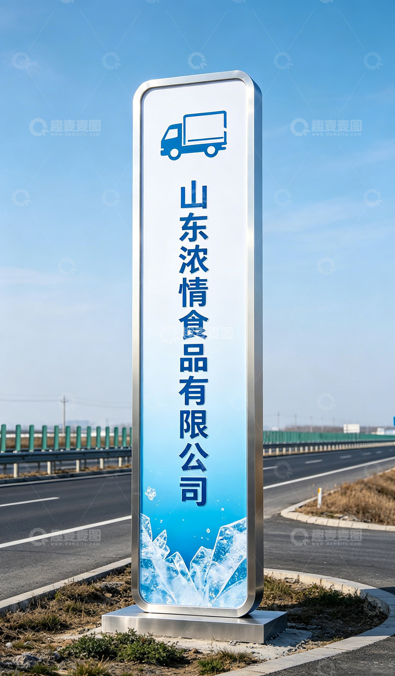高清大图下载【趣麦麦图】-公路标志食品公司指示牌