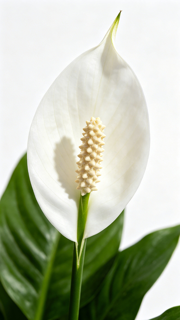 白掌花特写摄影图