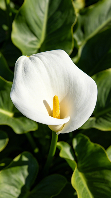 白掌花特写摄影