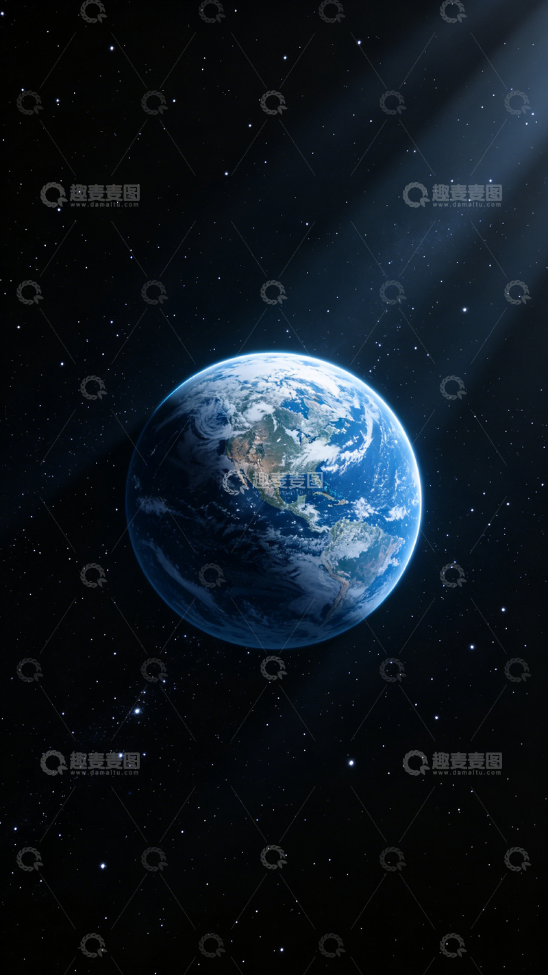 高清大图下载【趣麦麦图】-星空地球壁纸