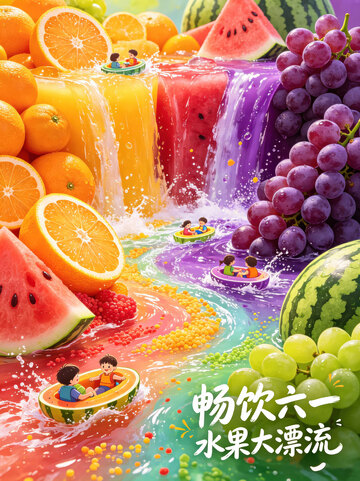 欢乐，童真，蹦跳