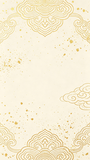 金色云纹传统花纹背景
