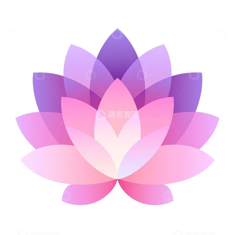 高清大图下载【趣麦麦图】-梦幻花海几何幻境