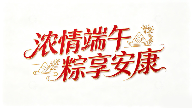 高清大图下载【趣麦麦图】浓情端午粽享安康节日祝福