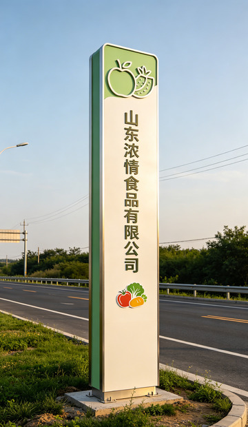 食品公司指示牌导视牌