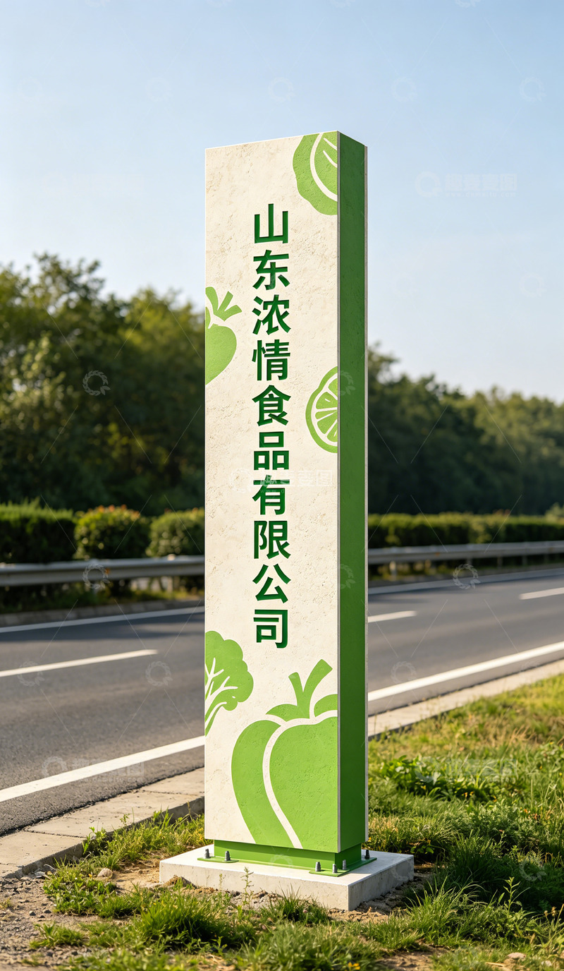 高清大图下载【趣麦麦图】山东食品指示牌导视牌