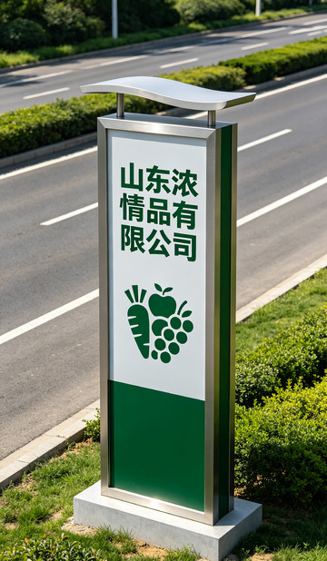 山东浓情品有限公司标识牌
