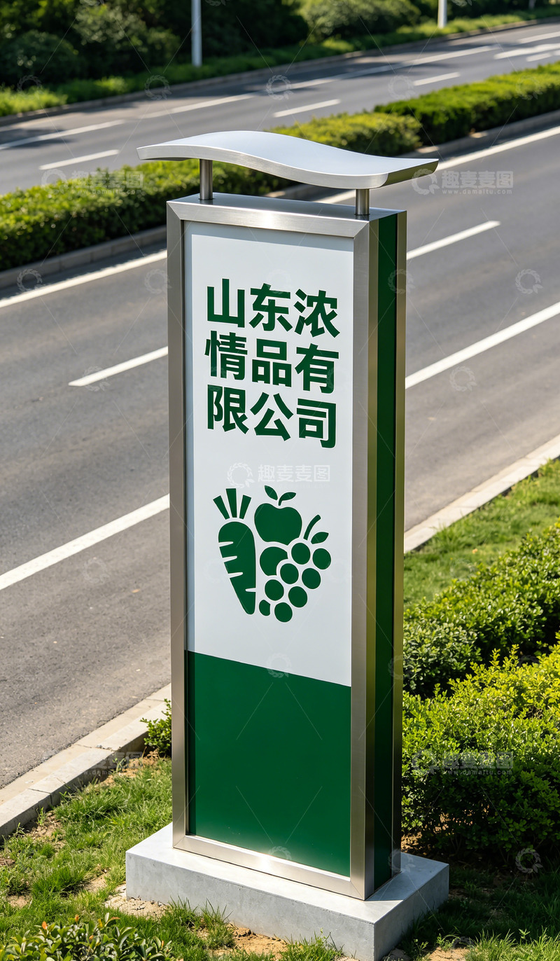 高清大图下载【趣麦麦图】-山东浓情品有限公司标识牌