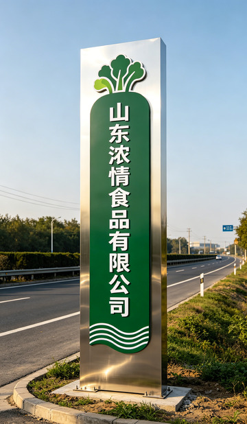 食品公司导视牌指示牌