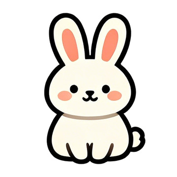 卡通可爱兔子插画素材