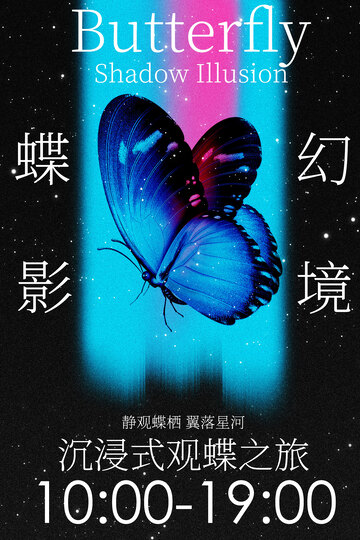 观蝶体验活动宣传海报