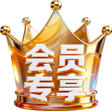 会员专享皇冠立体图标3