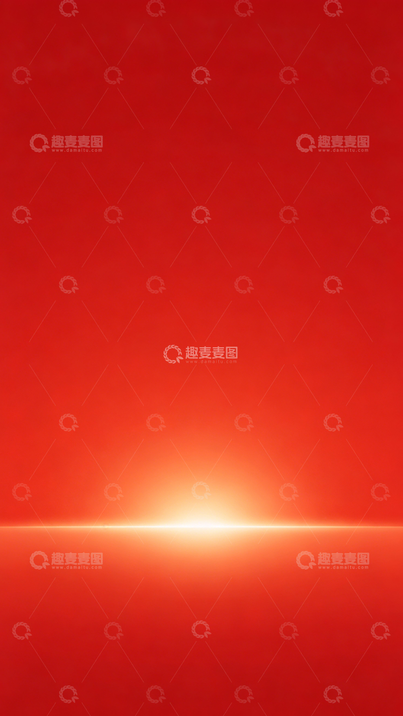 高清大图下载【趣麦麦图】红色渐变日出背景图