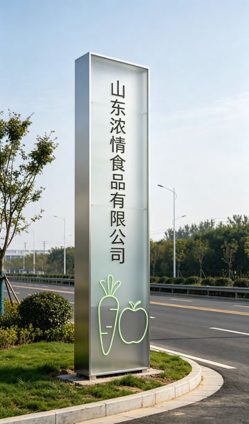 金属立牌公司标识设计