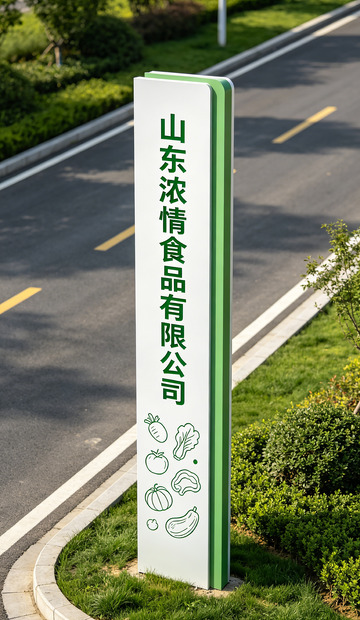 山东食品公司指示牌