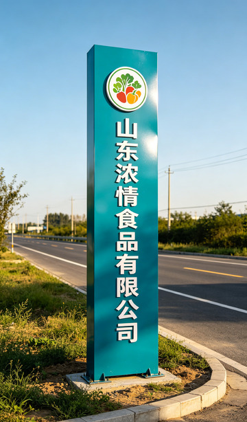 山东食品公司路标标识牌