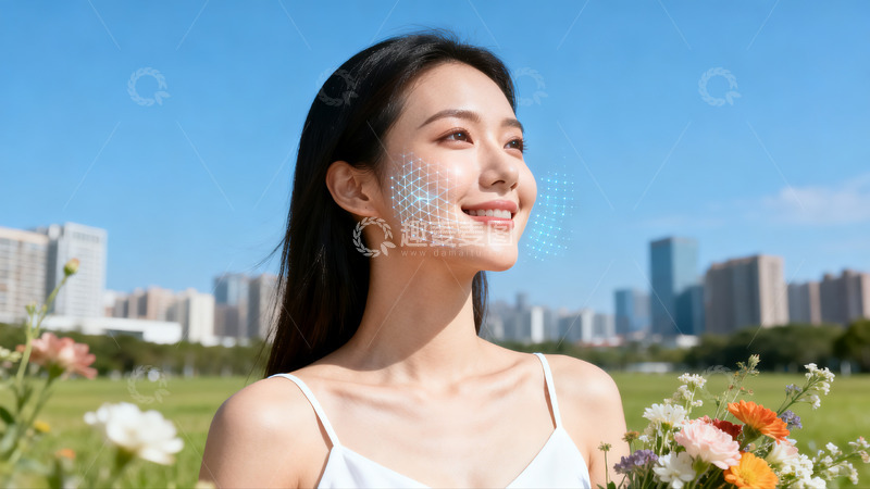 高清大图下载【趣麦麦图】-商业人像摄影医美模特半身特写3