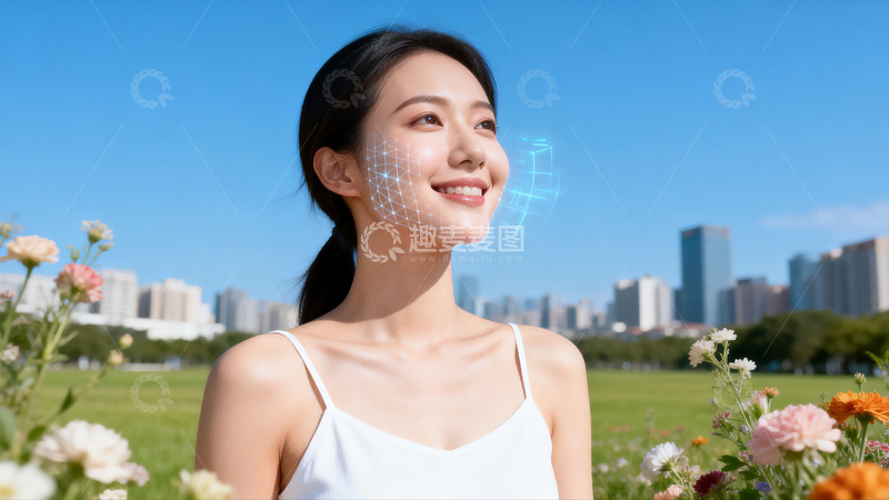 高清大图下载【趣麦麦图】-商业人像摄影医美模特半身特写2