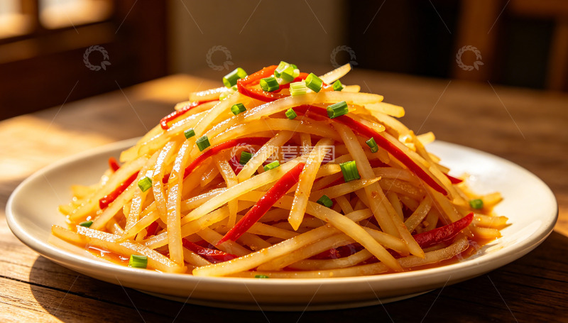 高清大图下载【趣麦麦图】美味凉拌土豆丝