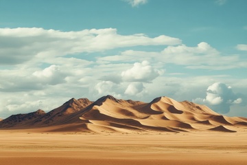 远山戈壁沙漠自然美景