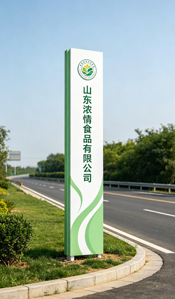 食品公司标志牌导视牌