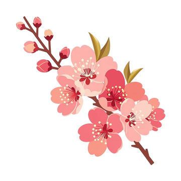 粉色桃花绘制的诗篇