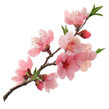 梅花盛开映春光