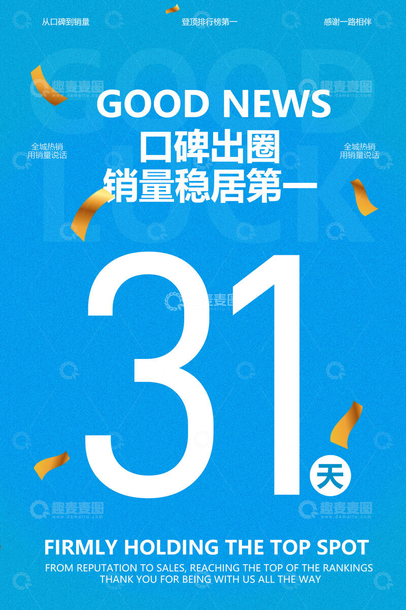 源文件下载【趣麦麦图】-销量夺冠好消息