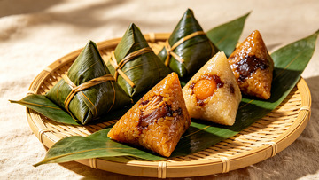 传统中式粽子美食摄影