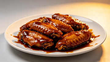 美味红烧鸡翅美食摄影