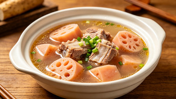 莲藕排骨汤美食摄影