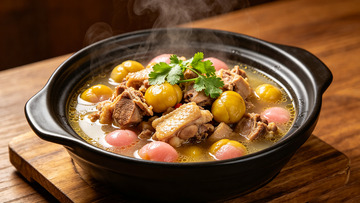 砂锅炖鸭美食摄影