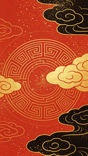 传统中国风吉祥图案插画