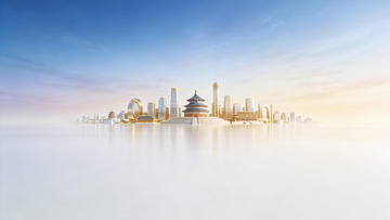 蓝金色高级感活动kv背景1