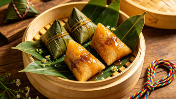蒸笼粽子美食摄影