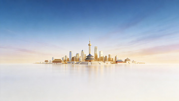 蓝金色高级感活动kv背景2
