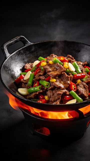 中式美食摄影小炒黄牛肉3