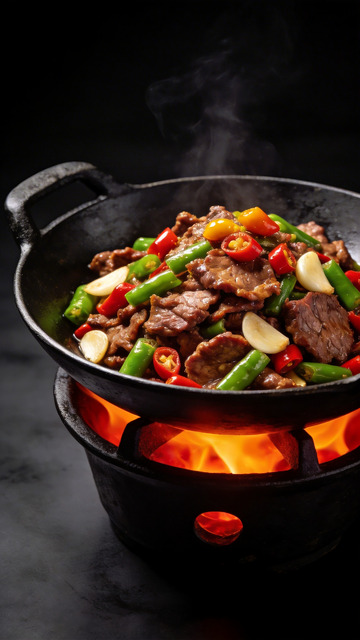 中式美食摄影小炒黄牛肉2