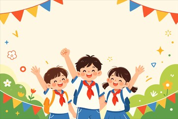 卡通儿童庆祝活动海报设计素材