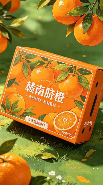 橙子包装盒设计