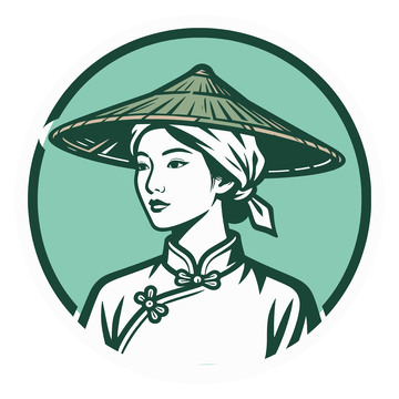 传统服饰女性插画
