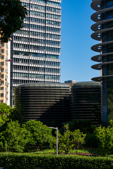 上海北外滩航运中心城市高楼科幻建筑