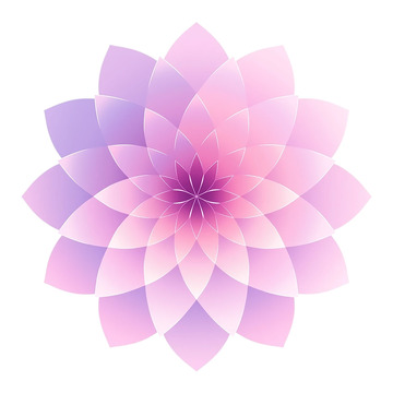 梦幻流光抽象花卉图案