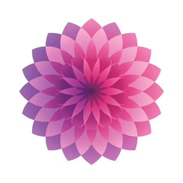 抽象花卉几何奇观