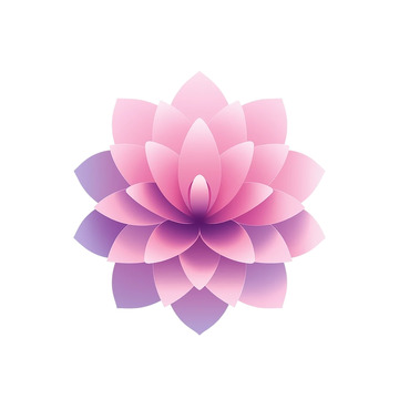 梦幻几何花卉绽放奇幻世界