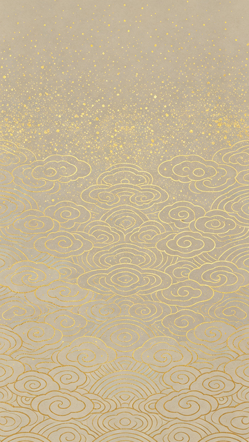 金色云纹传统图案装饰画