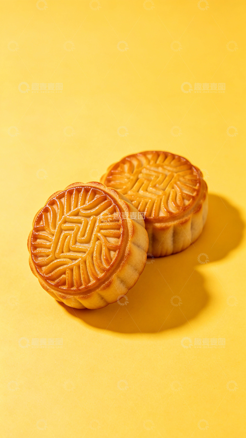 高清大图下载【趣麦麦图】金黄月饼节庆美食摄影