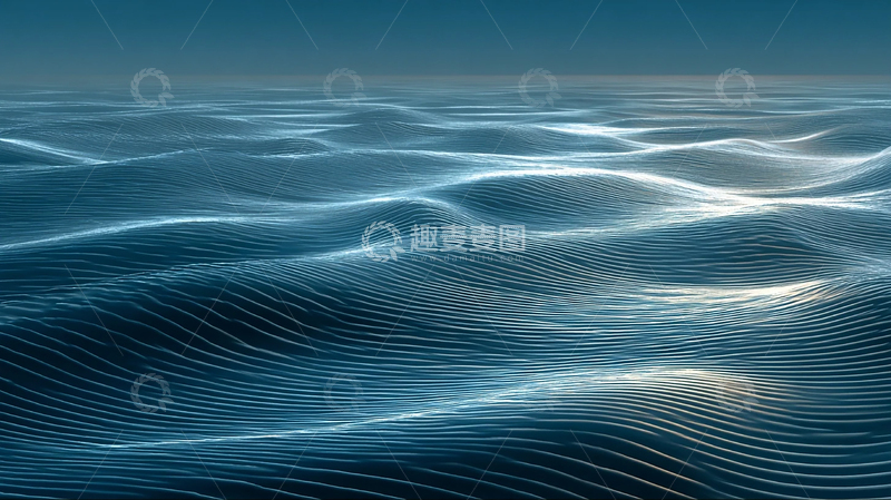 高清大图下载【趣麦麦图】-波浪之魂深邃梦幻