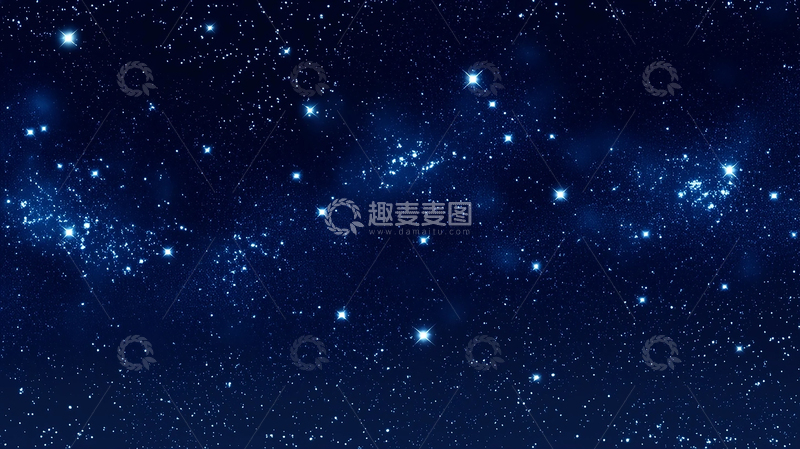 高清大图下载【趣麦麦图】宇宙深邃繁星织锦夜