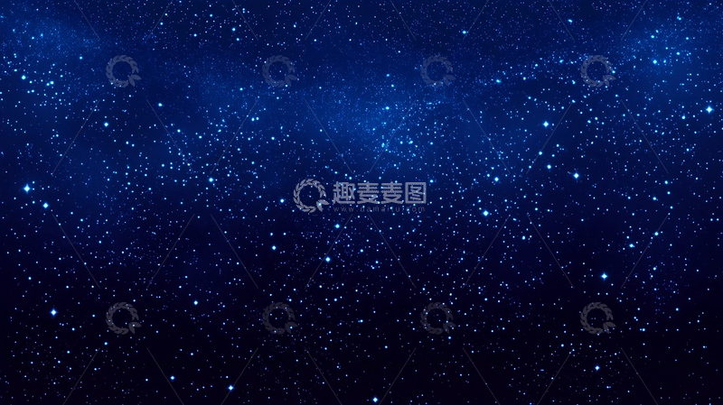 高清大图下载【趣麦麦图】银河深夜星辰万象